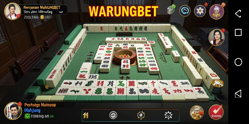 Tampilan menarik dari gameplay <strong>WARUNGBET</strong> dengan papan Mahjong yang penuh warna.
